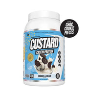 Muscle Nation CUSTARD CASEIN PROTEIN + FREE BAR