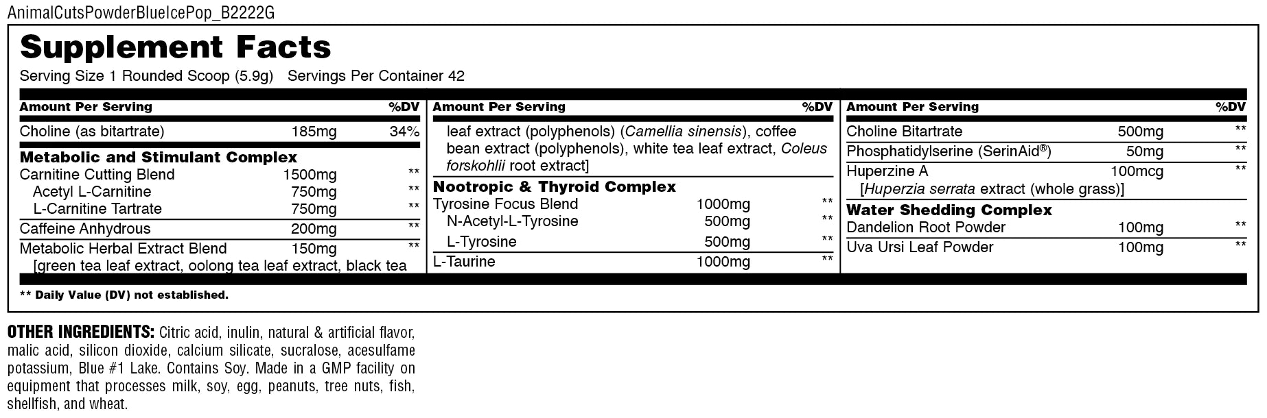 Universal Animal Cuts Powder 