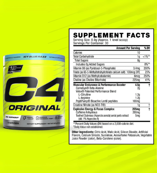 Cellucor C4 Original Pre-Workout (NEW FORMULA)