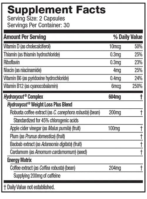 MuscleTech HydroxyCut Original - TopDog Nutrition