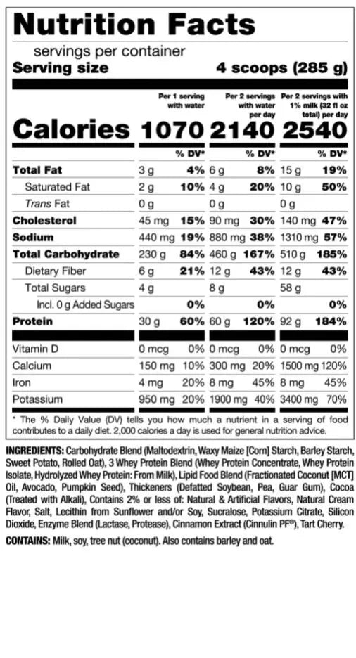 Mutant Mass XXXTreme 2500 12Lbs + FREE Creakong - TopDog Nutrition