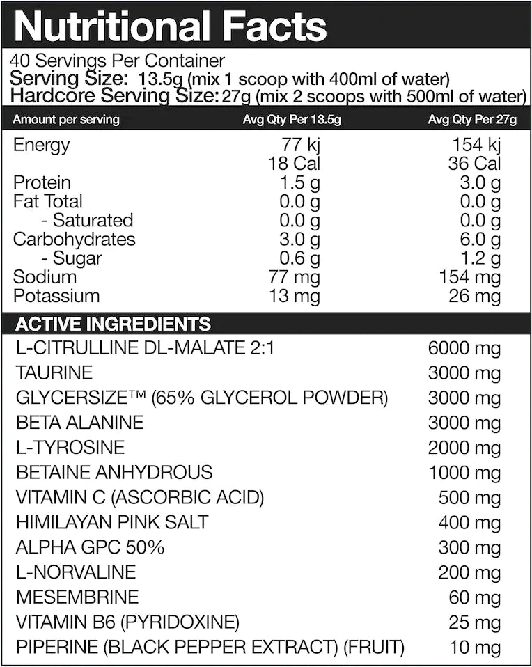 Nexus PER4M + AMP3D Pre-Workout Stack