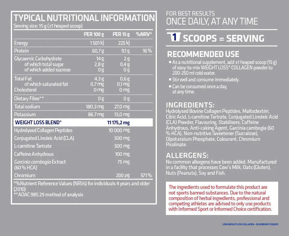 USN Weight Loss Collagen Sky Nutrition