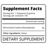 EatMe Creatine Monohydrate Micronised 500g | TopDog Nutrition