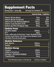 Gladiator Sports Crixus Pre - Workout Powder | TopDog Nutrition
