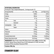 Eat Me Lean Shake 600g Strawberry Delight Whey Protein Isolate (WPI)  Nutritional Information