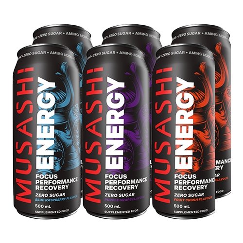 Musashi Energy Cans 