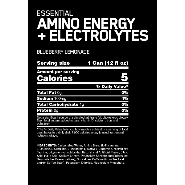 Optimum Nutrition Amino Energy + Electrolytes Sparkling 355ml