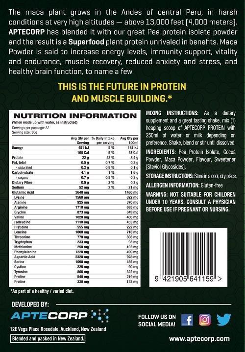 Aptecorp Superfood Plant Protein Isolate | TopDog Nutrition