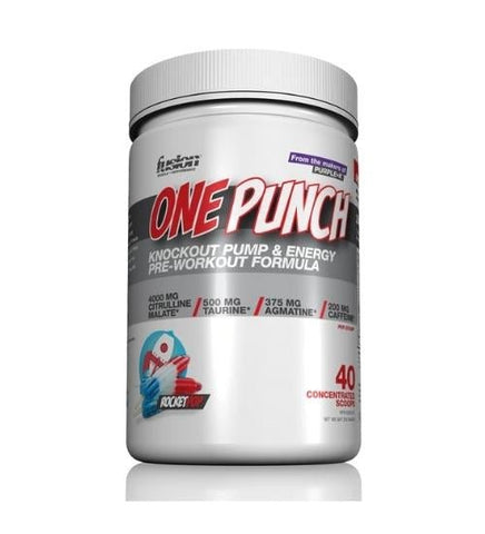 Fusion One Punch Pre Workout Sky Nutrition 40 Serve Rocket Pop 
