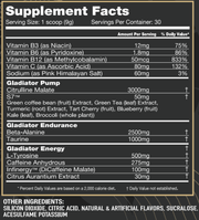 Gladiator Sports Nutrition Spartacus Pre Workout | TopDog Nutrition