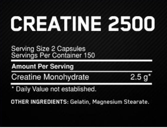 Optimum Nutrition Creatine Caps - 200 Caps 