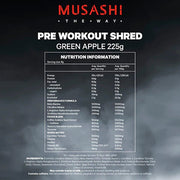 Musashi Pre-Workout Shred | CLEARANCE