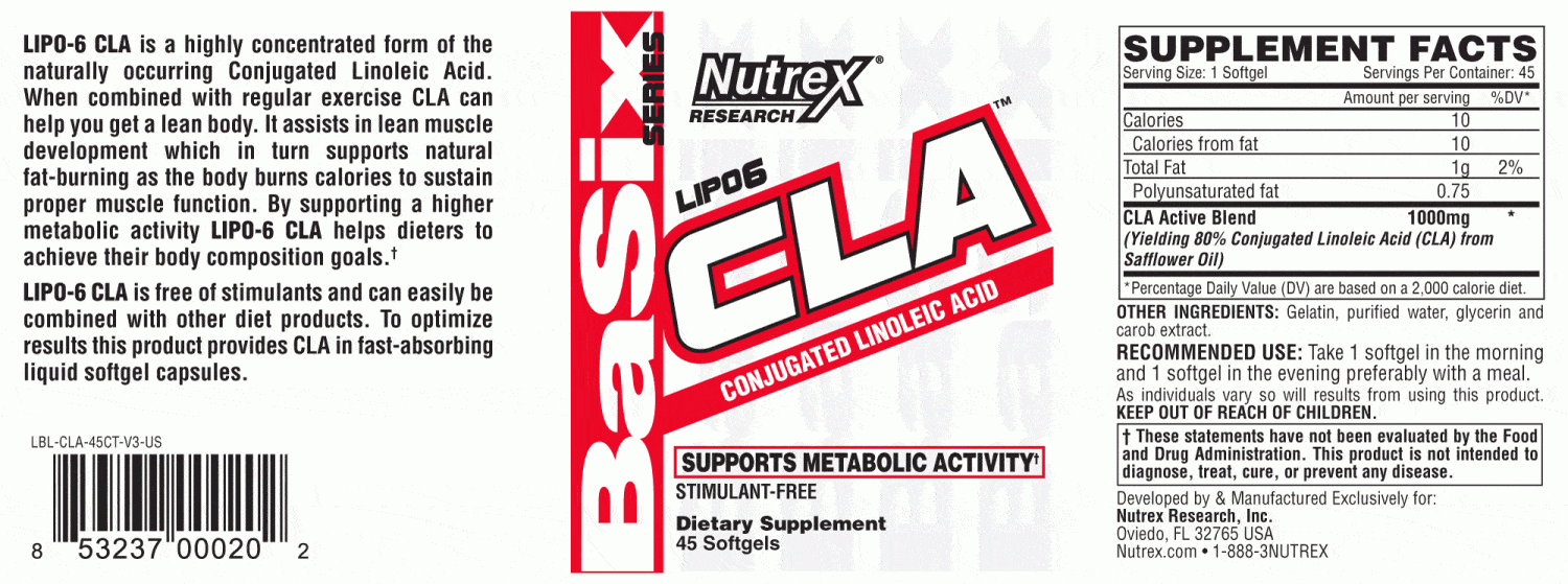 Nutrex Lipo-6 CLA-45 Softgels 