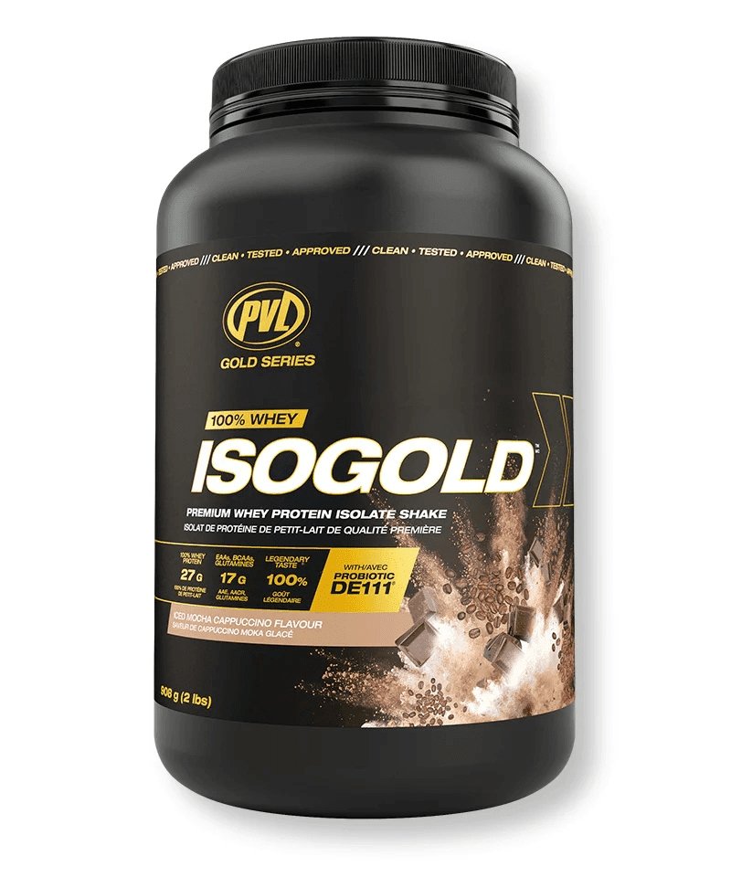 PVL Gold Series ISO Gold Vitamins & Supplements Sky Nutrition 2Lb Ice Mocha Cappuccino 