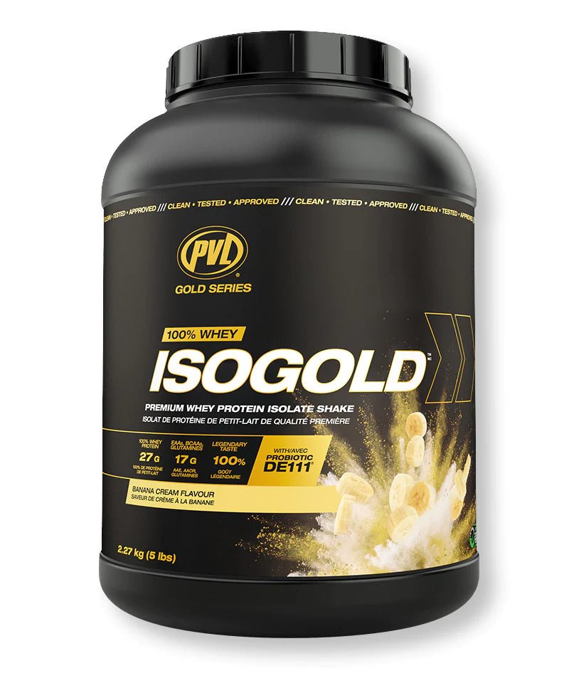 PVL Gold Series ISO Gold Vitamins & Supplements Sky Nutrition 5LB Banana Cream 