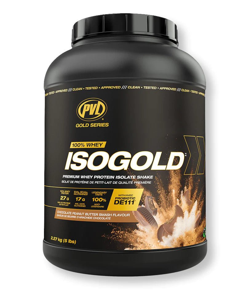 PVL Gold Series ISO Gold Vitamins & Supplements Sky Nutrition 5LB Choc Peanut Butter Smash 