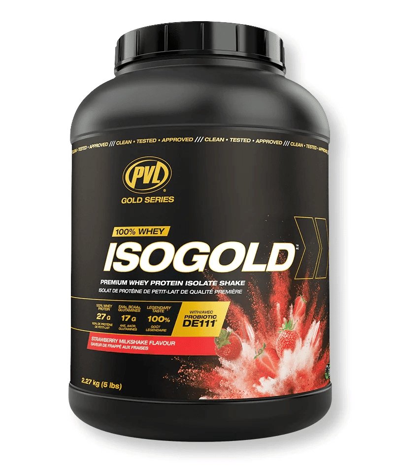 PVL Gold Series ISO Gold Vitamins & Supplements Sky Nutrition 5LB Strawberry Milkshake 