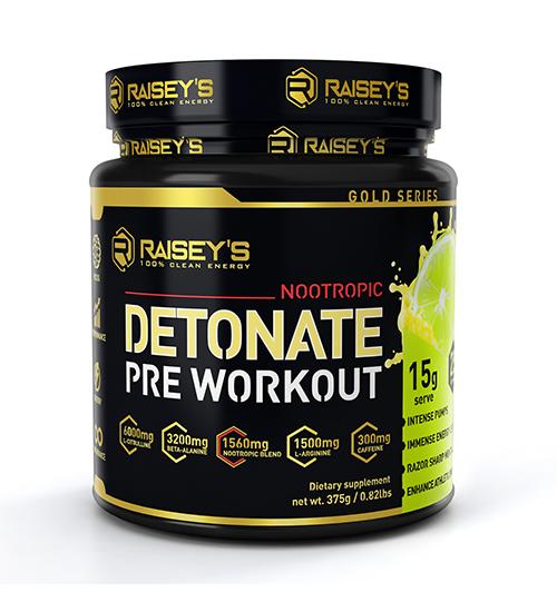 Raiseys Detonate Nootropic Pre-Workout 