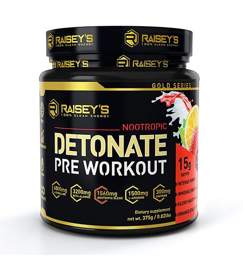 Raiseys Detonate Nootropic Pre-Workout 