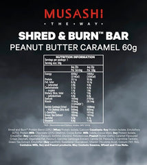 MUSASHI SHRED & BURN PROTEIN BARS 