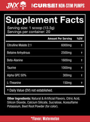 JNX Sports The Curse! Non Stim Pumps 