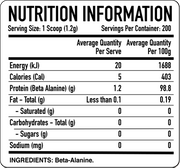 Trusted Nutrition Beta Alanine | TopDog Nutrition